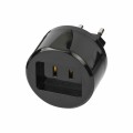 Tinklo perėjimas 220V US → EU juodas (black) Nedis